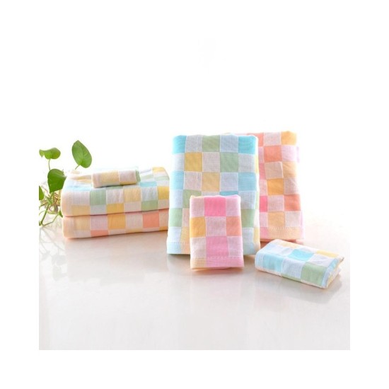 Premium Cotton Adult Towel 33x73cm - Soft, Antibacterial, No Shedding, Skin-Friendly Face & Bath Towel