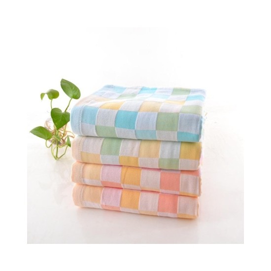 Premium Cotton Adult Towel 33x73cm - Soft, Antibacterial, No Shedding, Skin-Friendly Face & Bath Towel