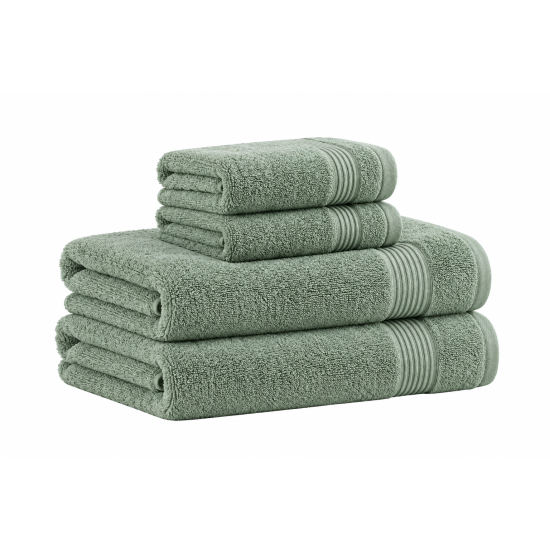 Antibacterial Cotton Towel Set for Face and Bath, Super Absorbent and Lint-Free