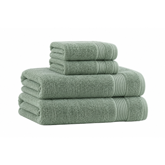 Antibacterial Cotton Towel Set for Face and Bath, Super Absorbent and Lint-Free