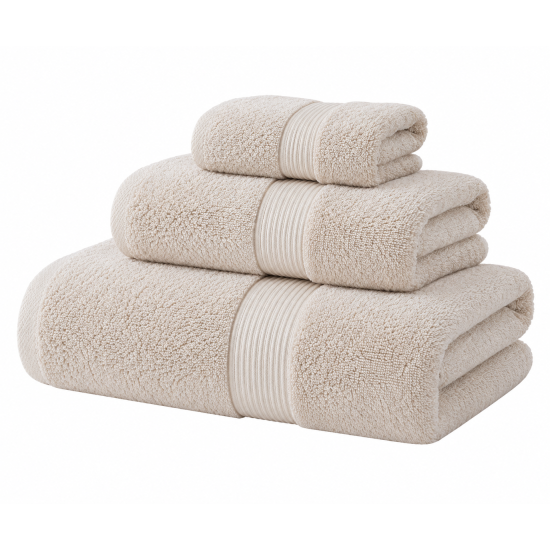 Premium Cotton Bath Towel Set - Super Absorbent, Quick Dry, Antibacterial Long Staple Cotton