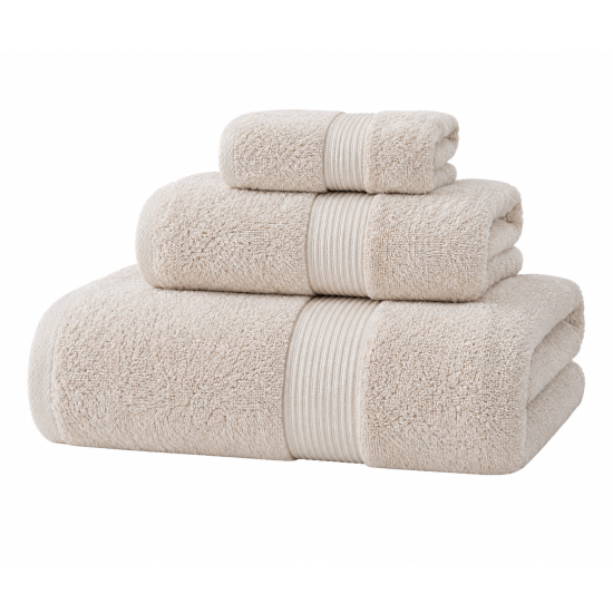Premium Cotton Bath Towel Set - Super Absorbent, Quick Dry, Antibacterial Long Staple Cotton