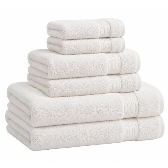 Premium 7A Antibacterial Hotel Bath Towel Set - Super Absorbent, 100% Cotton, Soft & Quick-Drying for Adults